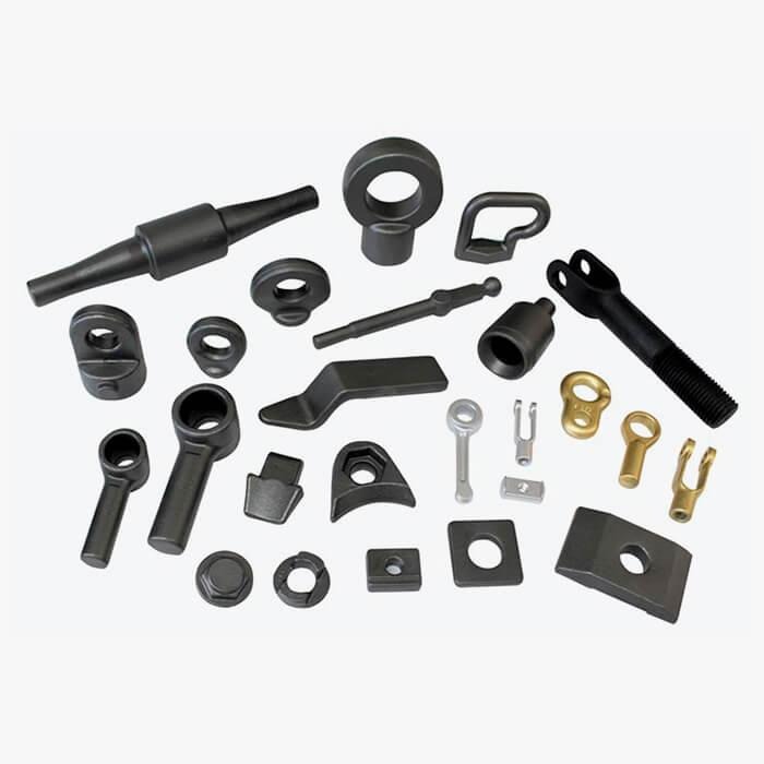 Peças forjadas em máquinas agrícolas