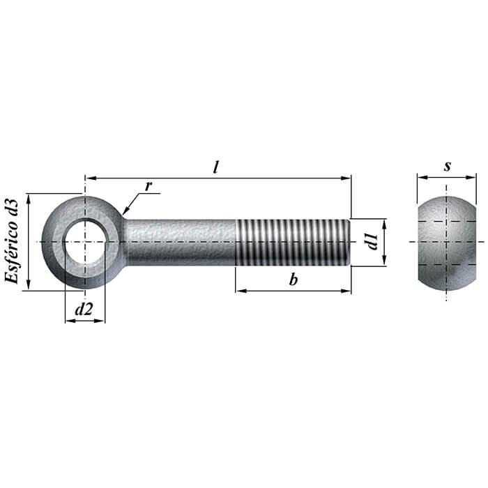 Aplicações do parafuso olhal